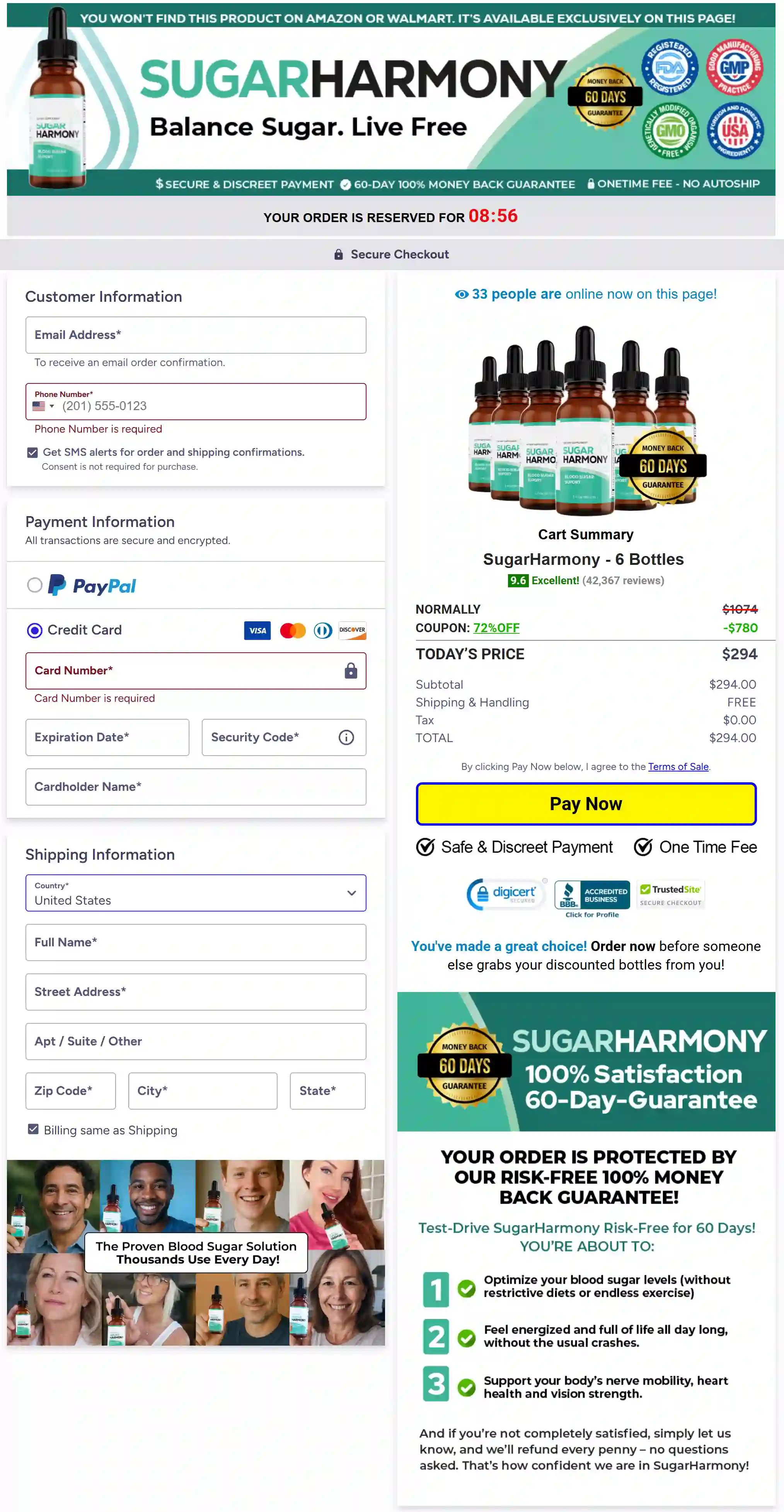 SugarHarmoney checkout